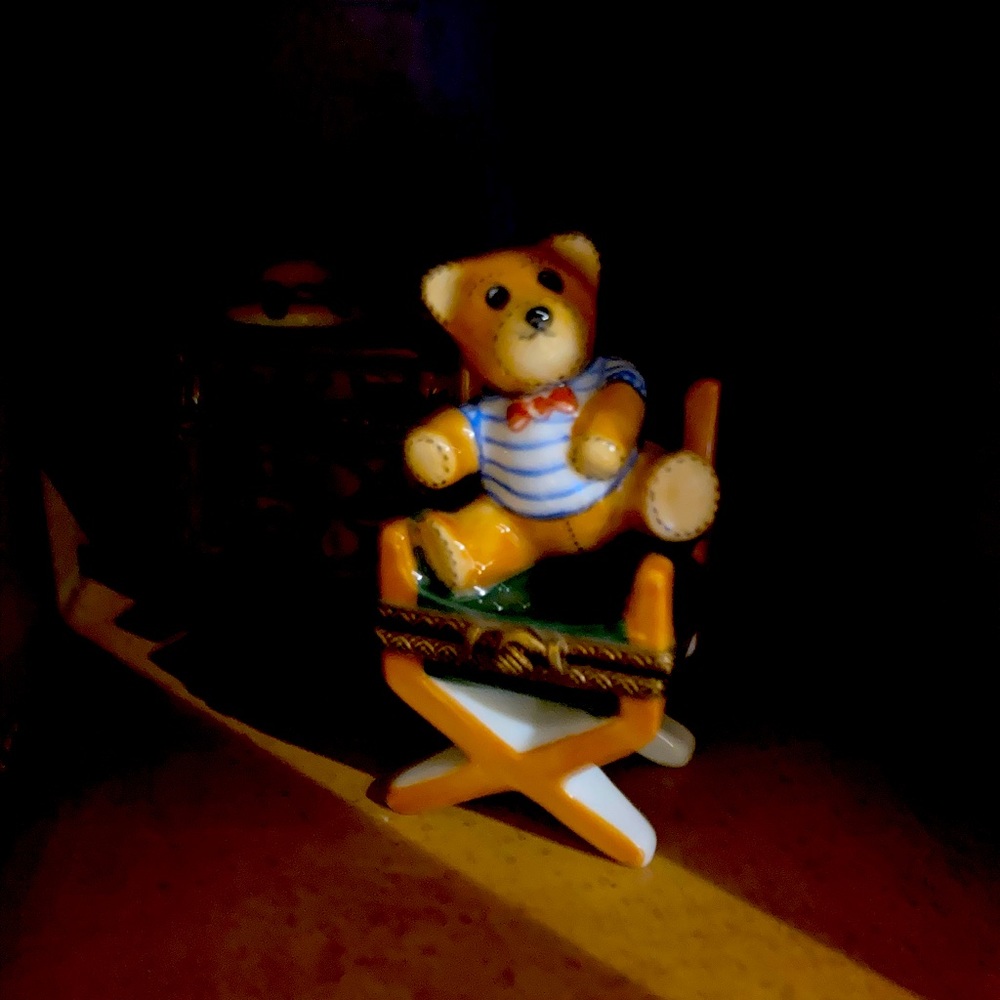 Limoge Teddy Bear Directors Chair